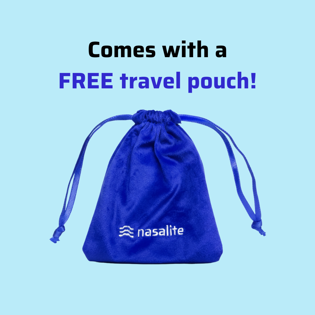 Nasalite Zero-Pressure Eye Mask - Complete Blackout & Fully Adjustable Made with Memory Foam