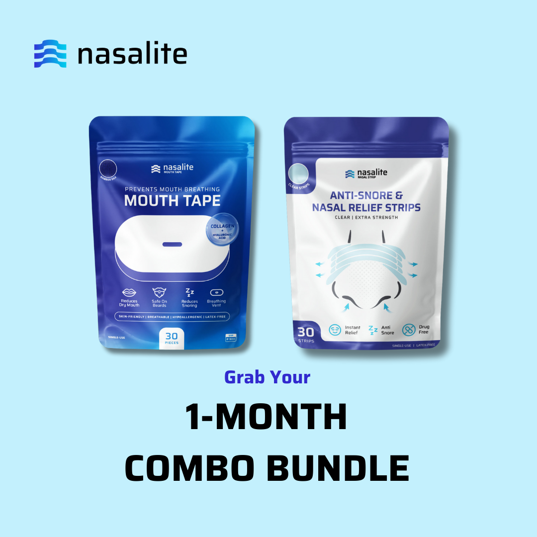 [BUNDLE] Nasalite Combo Bundle - Nasal Strips + Mouth Tape