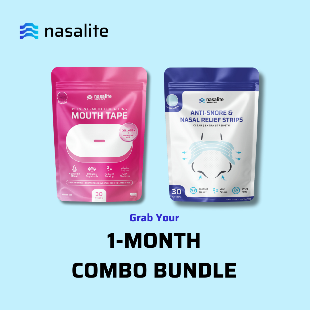 [BUNDLE] Nasalite Combo Bundle - Nasal Strips + Mouth Tape