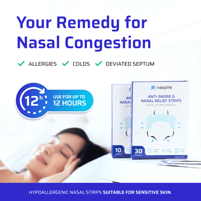 Nasalite Nasal Strips - Clear, Extra Strength